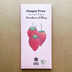 People Tree、ピープルツリー、フェアトレードオーガニックチョコレート、ストロベリーフィリング