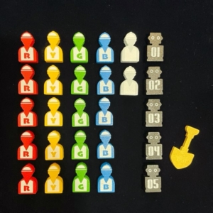 ナショナルエコノミー、ボードゲーム、ワーカーコマ